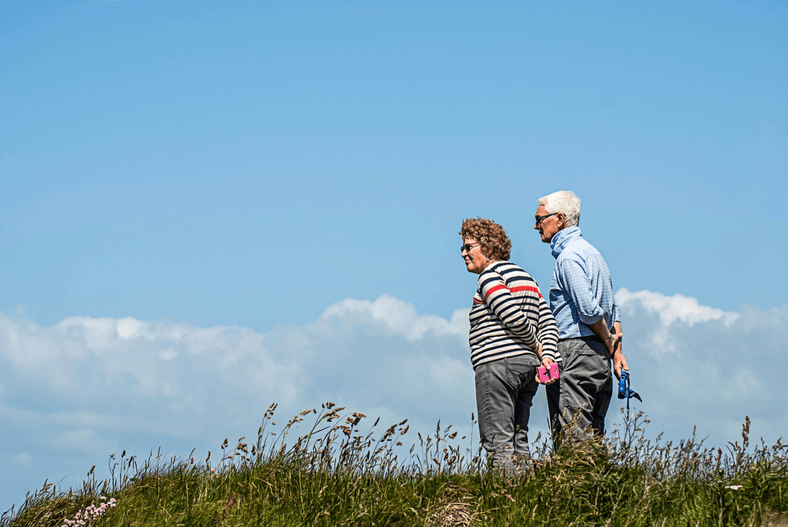 Happy elderly couple